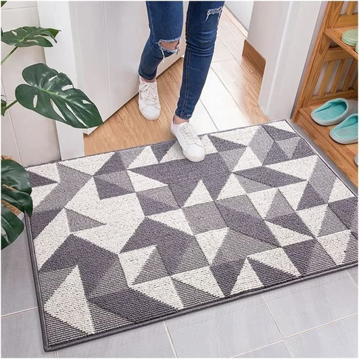Paillasson Intérieur 40x60cm Antidérapant Et Absorbant - Tapis Entrée Lavable