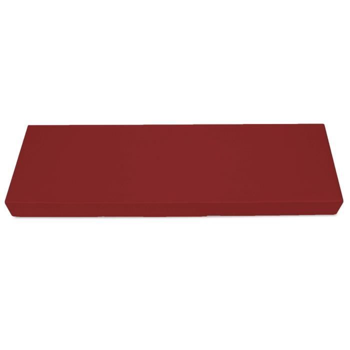 Matelas Coussin Dossier pour Palette Canapé Appui 120x40 - Intérieur-Extérieur - Rouge foncé - SuperKissen24