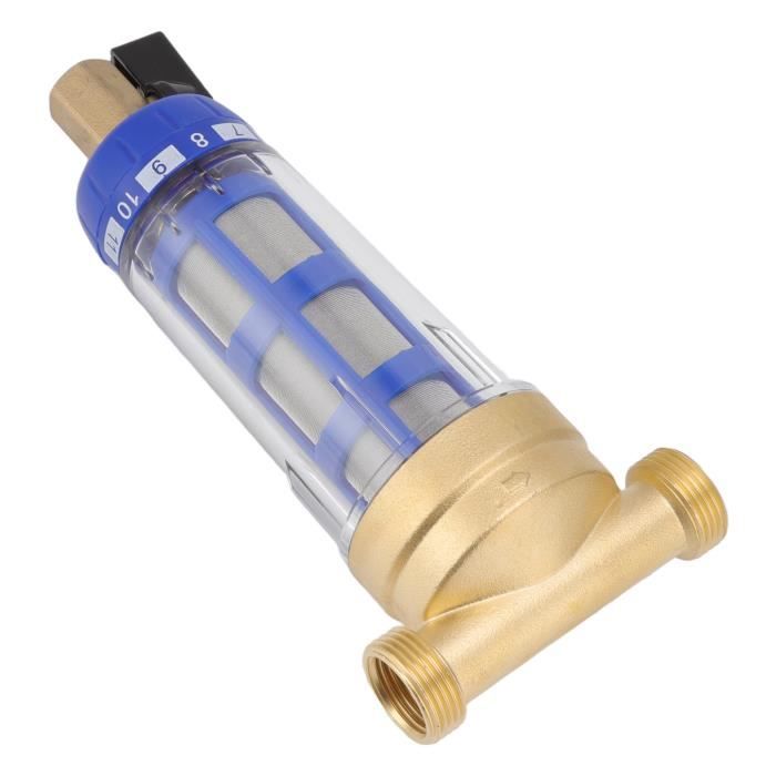 Préfiltre à Sédiments ISpring 50 Microns - Avec Régulateur Pression Et Manomètre - Pour Maison Entière
