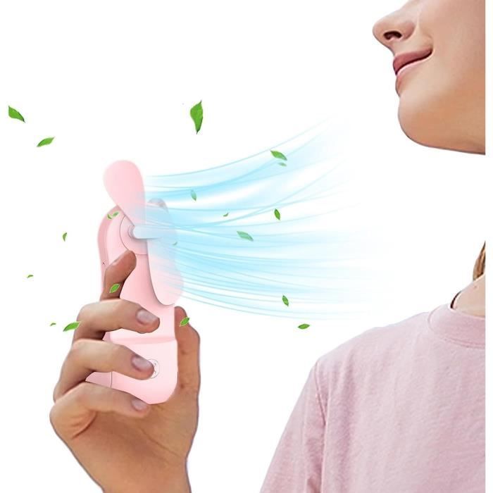 Dijiusidy Ventilateur Brumisateur Portable Avec Régulation De La Vitesse Du Vent à 4 Vitesses Restez Au Frais N'importe Où Convient Pour La Maison/le Bureau/le Dortoir Humidificateur ABS, Noir