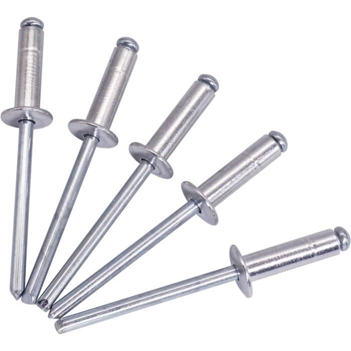 Cofan Aluminium Nieten 4.8x16mm - 500 Stück Schwarz