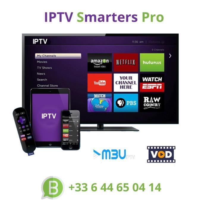 IPTV PRO abonnement 12 mois 