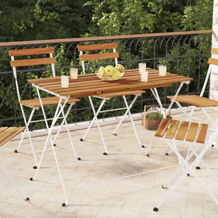 vidaXL Table de bistro pliante - vue 2