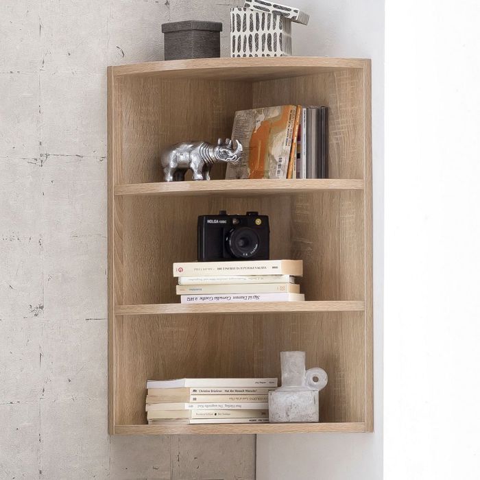 Étagère murale en bois Sonoma WL5.842 - WOHNLING - 30x60x30cm - Étagère suspendue haute Étagère murale en bois Sonoma WL5.842 - WOHNLING - 30x60x30cm - Étagère suspendue haute
