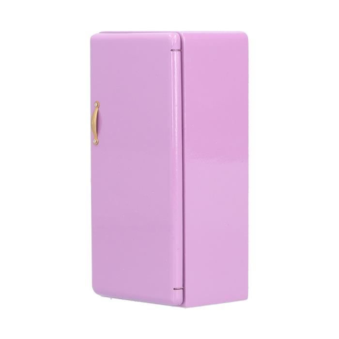 Mini Réfrigérateur De Poupée 39 Pièces – Jouet ABS Avec Bac à Glace Et Bouteilles – Jeu De Rôle Pour Enfants Dès 3 Ans – Idée Cadeau Anniversaire