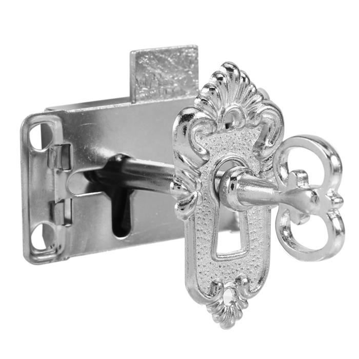 PHITUODA Lot De 2 Serrures à Clé Squelette En Laiton Antique Bronze