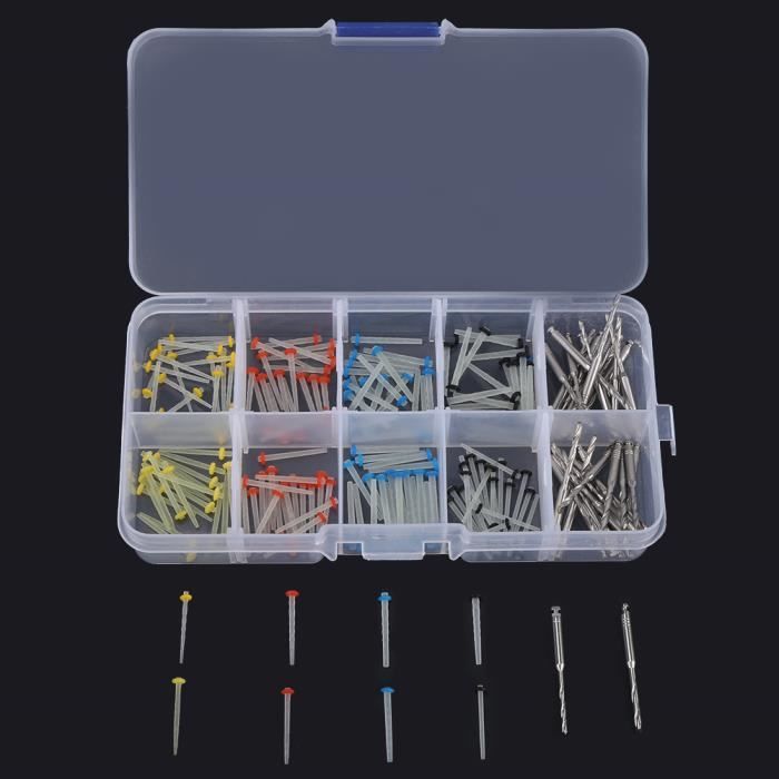 Poteaux En Fibre De Verre Pour Dentiste - Lot De 200 Pièces Diamètres Variés