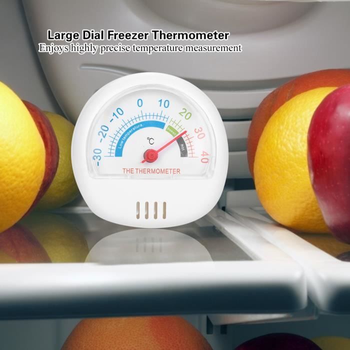 Thermomètre Rond Pour Frigo Et Congélateur - Analogique Sur Batterie - Marque EUROPART