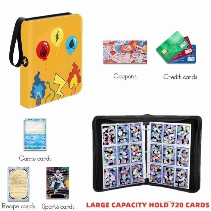Classeur Carte Compatible avec Pokemon Cartes, Cahier pour Cartes, Album  Carte, Protège Carte, Livre Rangement Carte avec 400 Pochet - Cdiscount  Bricolage