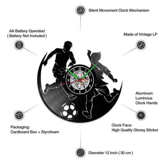 Horloge,Horloge murale lumineuse avec panneau néon et Sexy, Tube volant,  décor artistique pour Studio de danse, modèle LED - Cdiscount Maison