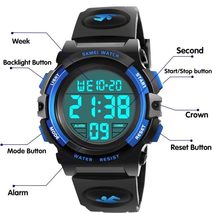 Montre garçon hot sale 10 ans sport