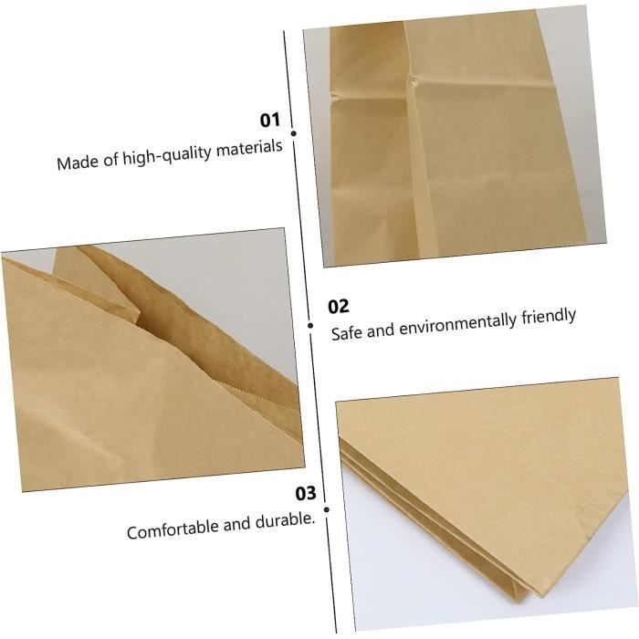 5 Pi ces Sac En Papier Kraft Feuilles De Jardin Sac Sac