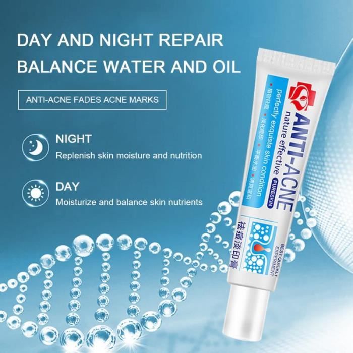 Soin Visage Anti-Boutons – Crème Traitement Jour & Nuit – Élimine Acné Et Taches
