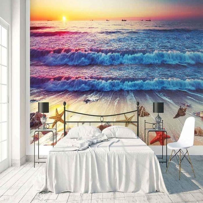 Autocollants Vinyle Pour Camping-car - Palmiers, Oiseaux, Soleil Et Vagues, Lot D'adhésifs Décoratifs Noirs