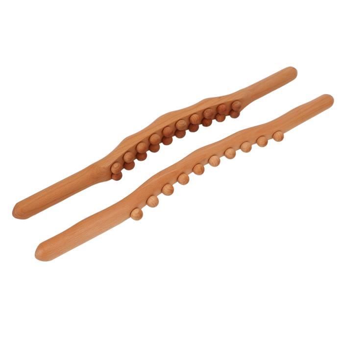 KIMISS Outils De Massage En Bois Bâton De Grattage En Bois Méridien