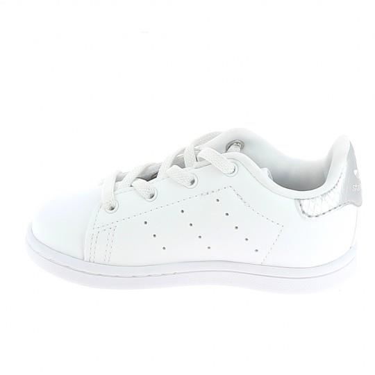 baskets et sneakers junior fille Adidas stan smith junior blanc