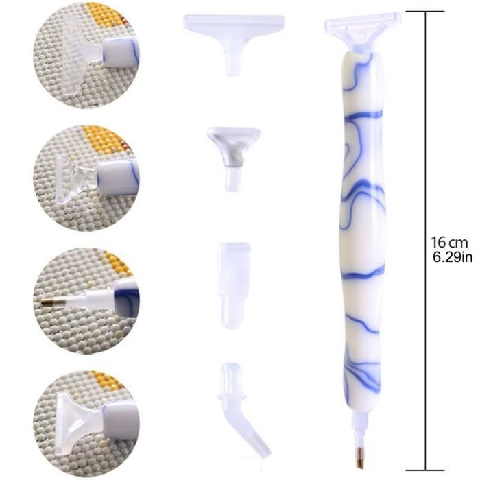 Stylet Electrique Diamond Painting JUSONEY Kit De 5D Diamant Peinture, 31 Pièces Bricolage Diamant Peinture Accessoires Avec 28 Stylo Diamond Painting Rechargeable