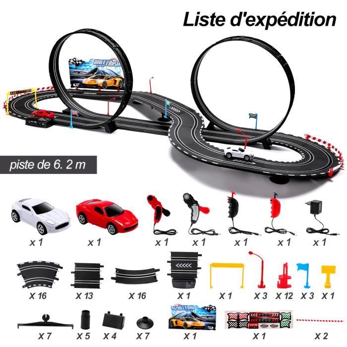 Circuit voiture electrique PIMPIMSKY Piste de course en duo Piste circulaire Grande arene Manuel et electrique deux mode Cdiscount Jeux Jouets