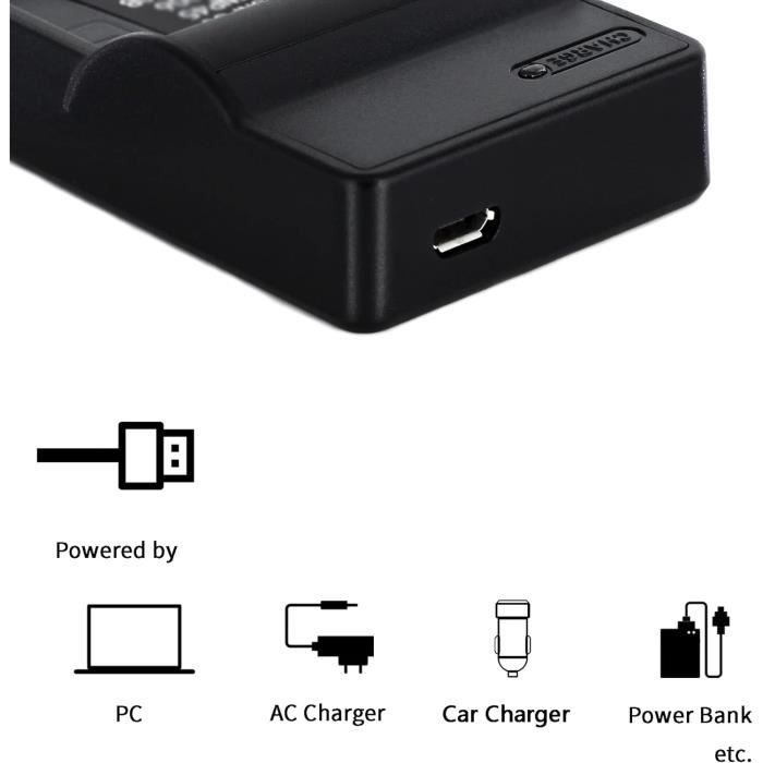 DSTE® 2x NB-9L Li-ion Batterie Pour Canon PowerShot N, ELPH 510 HS