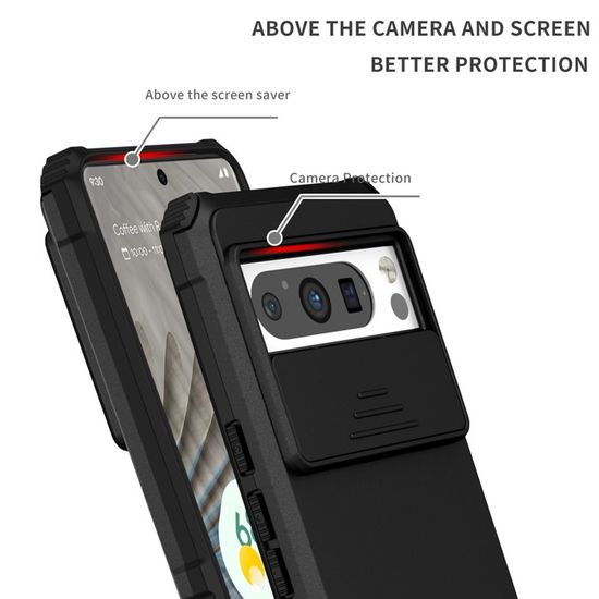 Kit De Protection Pour Google Pixel 8 : Coque Arrière Gel Silicone Noir + 2 Verres Trempés - Neuf