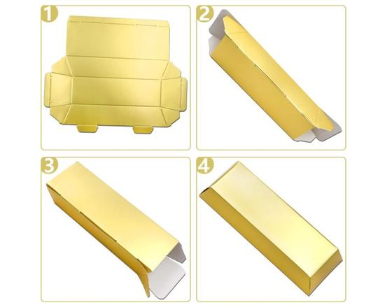 Boîte à Bonbons En Forme De Lingot D'or - 20 Pièces Pour Cadeaux Et Décoration De Fête (Noël, Anniversaire, Mariage)