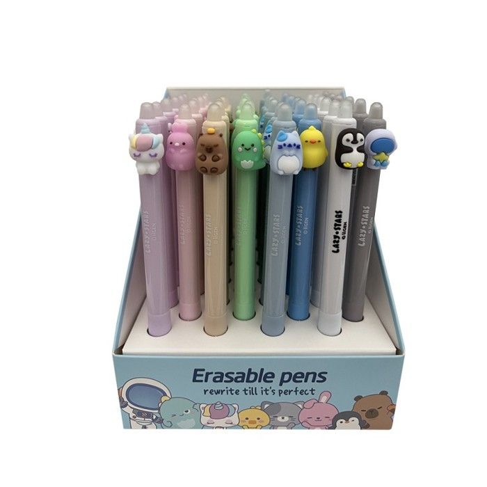 Lot De 8 Stylos Effaçables, Stylos Effaçables Avec Animaux, Stylos Gel Pour Dessins Animés, Stylos Gel Mignons, Adaptés Pour Une Utilisation Comme Papeterie Pour étudiants, Fournitures De Bureau