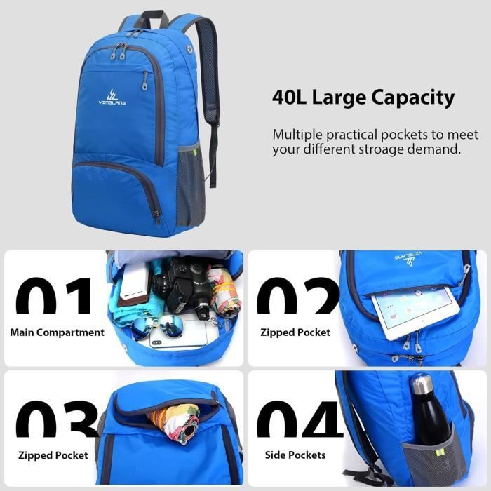 Sac Dos Easyjet Avion Pliable 40L Ultra L ger Sac Dos De