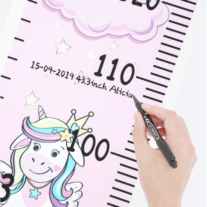 Bébé Toise Murale à Suspendre Règle Pour Enfants, Toile Hauteur Règle De Mesure Pour Décoration De
