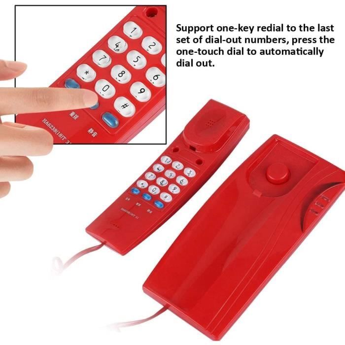 Sonew Téléphone Filaire Téléphone Fixe Filaire Multifonction, Affichage