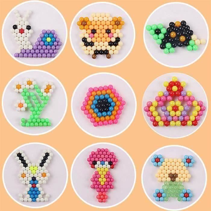 Set De 4800 Perles D’eau – 24 Couleurs – Non Toxique – Accessoires – Pour Enfants 4 Ans – Porte-clés, Bagues, Pendentifs