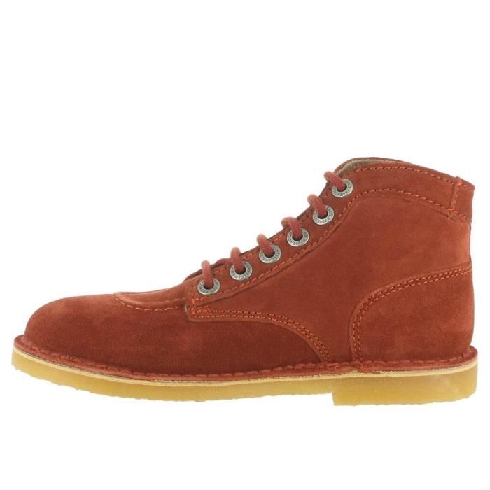 Botiines boots orilegend mixte adultes kickers 507780 Orange Cdiscount Chaussures