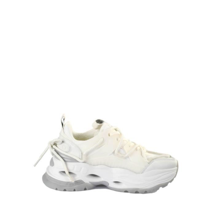 Basket Buffalo TRIPLET LACE Blanc Tige en mesh et synth tique Fermeture lacets