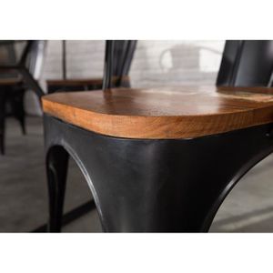 Lot De 4 Chaises De Salle à Manger Italiennes - Fer Forgé Noir Et Assise Velours Brun - Excellent état