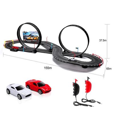 Circuit Voiture Electrique, 1:64, Course Enfant, 2 Voiture, USB, Télécommande, Compteur Automatique, 360 degrés Boucle, Jouets - Jeux - Jouets Circuit Voiture Electrique, 1:64, Course Enfant, 2 Voiture, USB, Télécommande, Compteur Automatique, 360 degrés Boucle, Jouets - Jeux - Jouets