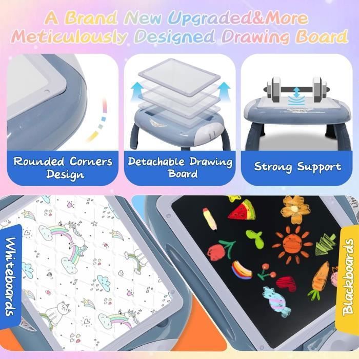 Ardoise Magique 3D Tableau Enfant Tablette Dessin Avec Lumières Led Ardoise Magique 3D Tableau Enfant Tablette Dessin Avec Lumières Led