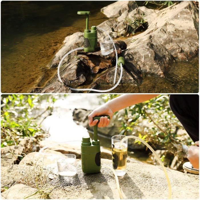 joypur Pompe purificateur d'eau d'extérieur, filtre à eau à 3