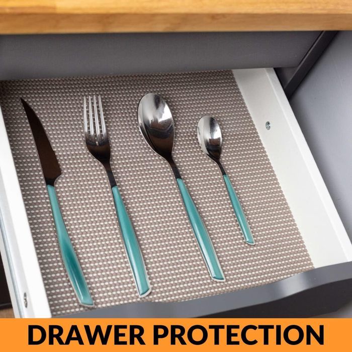 Fond De Tiroir Tapis Tiroir Hersvin - Rouleau 50x500cm, Papier EVA, Antidérapant, Transparent Tapis Protection Meubles Eva