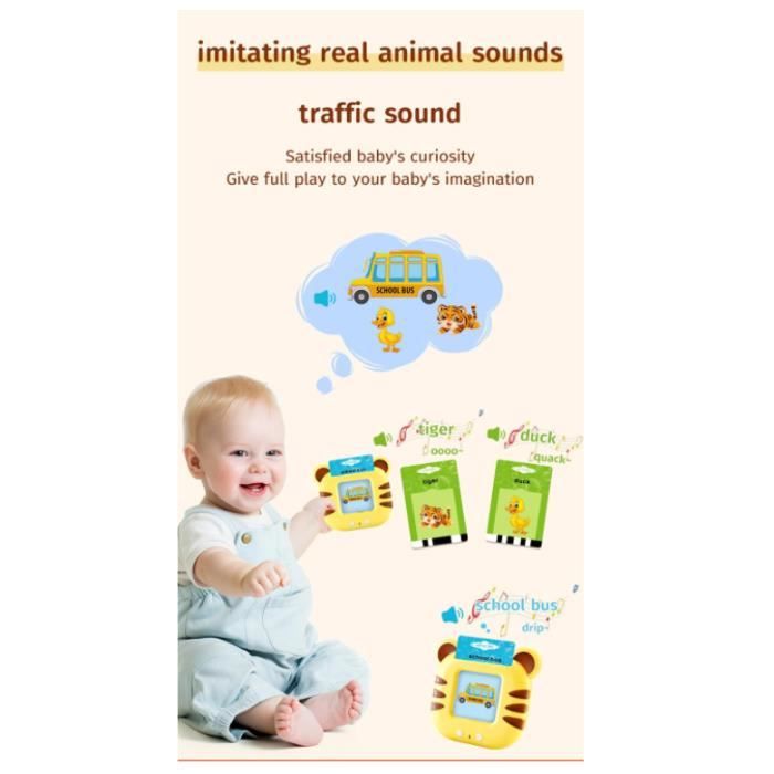 Funsland Cartes Flash pour bébé parlant