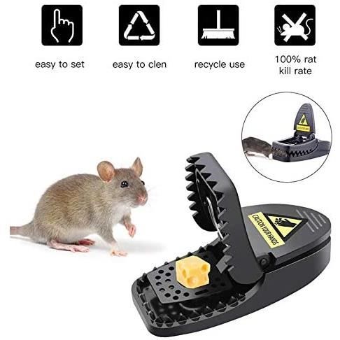 GARDIGO® Piège à Rats Professionnel- Lot de 5 I Tapettes À Rats  Réutilisable I Ressort