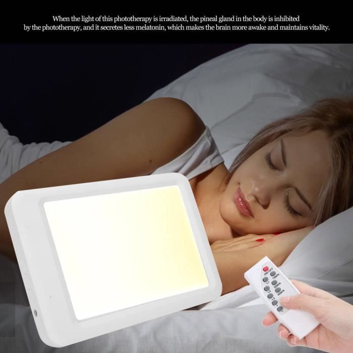 Lampe de Luminothérapie 12000 Lux, LED sans UV avec Luminosité et  température de couleur Réglables,pour la maison ou le bureau - Cdiscount  Electroménager