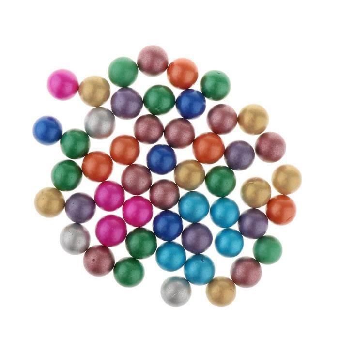 Boule de 13 mm plastique sphère pour jeux. Mini bille coloré pour