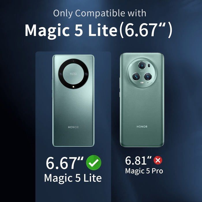 Pack Coque Silicone + Verre Trempé Pour Honor Magic 5 L - Transparente Angles Renforcés - Neuf