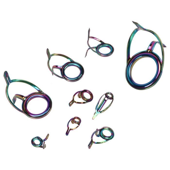 Anneau De Guidage Pliable En Acier Inoxydable Pour Canne à Pêche – Tailles 25# Et 30# – Protège Votre Ligne Accessoire Pêche Anneau Supérieur