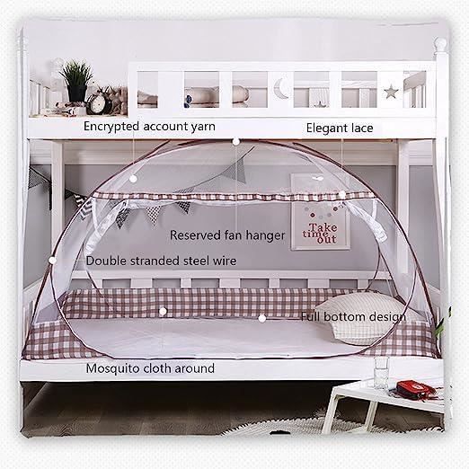 Moustiquaire Pliable, 100 X 200 Cm, Portable, Tente De Camping, Voyage, Installation Rapide, Tente D'extérieur, Ciel De Lit De Voyage, Gris