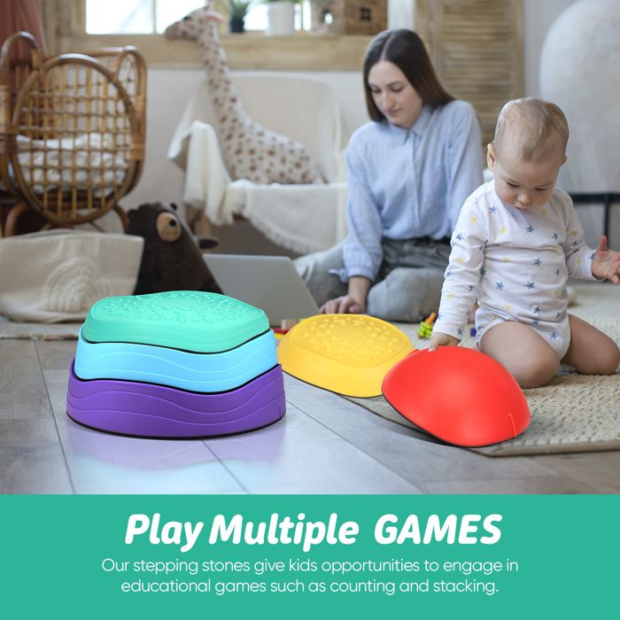 6 Pierres D'équilibre pour Enfants,Antidérapant Parcours de Motricité Intérieur & Extérieur,Balance Stepping Stones,Favorise l'Équilibre,la Coordination et la Force pour les Enfants Âgés 3-8 6 Pierres D'équilibre pour Enfants,Antidérapant Parcours de Motricité Intérieur & Extérieur,Balance Stepping Stones,Favorise l'Équilibre,la Coordination et la Force pour les Enfants Âgés 3-8