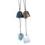 ZALING Pendentif Cloche De Temple en Fonte Japonaise Chanceux Feng Shui Petit Carillon /À Vent en Plein Air Jardin Cloche Mur Tenture Ornement,Bronze