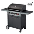 Barbecue Gaz Boston Black 4 K Turbo - ENDERS - Avec SWITCH GRID- 1 Turbo Zone - 1 brûleur arrière infrarouge et latéral Noir-0