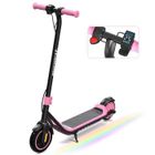 Trottinette Électrique pour Enfants EVERCROSS TECH-Batterie 21.6V 5.2Ah-3 vitesse-Cadeau idéal pour enfants - E6 Rose
