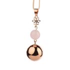 Collier Sautoir De Grossesse Musicale - Bola - Avec Chaîne - Rose
