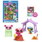 Pack à thème 3 Pets - BANDAI - Littlest Pet Shop Camping - Animaux et accessoires